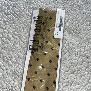 Edwards Men's Gold Tie with Blue Accents